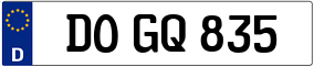Trailer License Plate